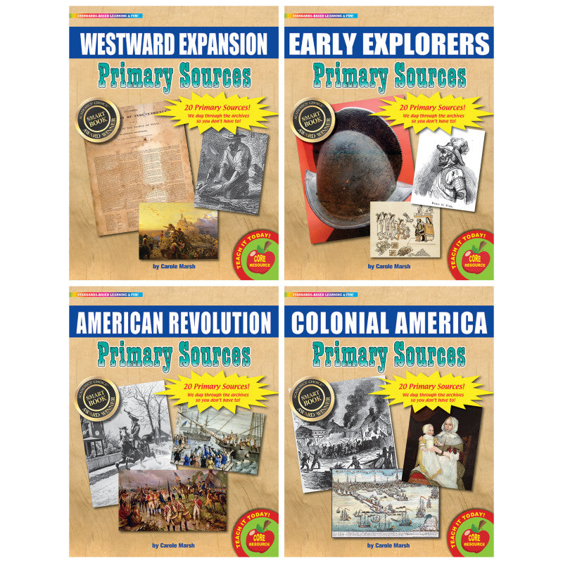 GALLOPADE - Early American History Primary Sources Set, 4 Packs