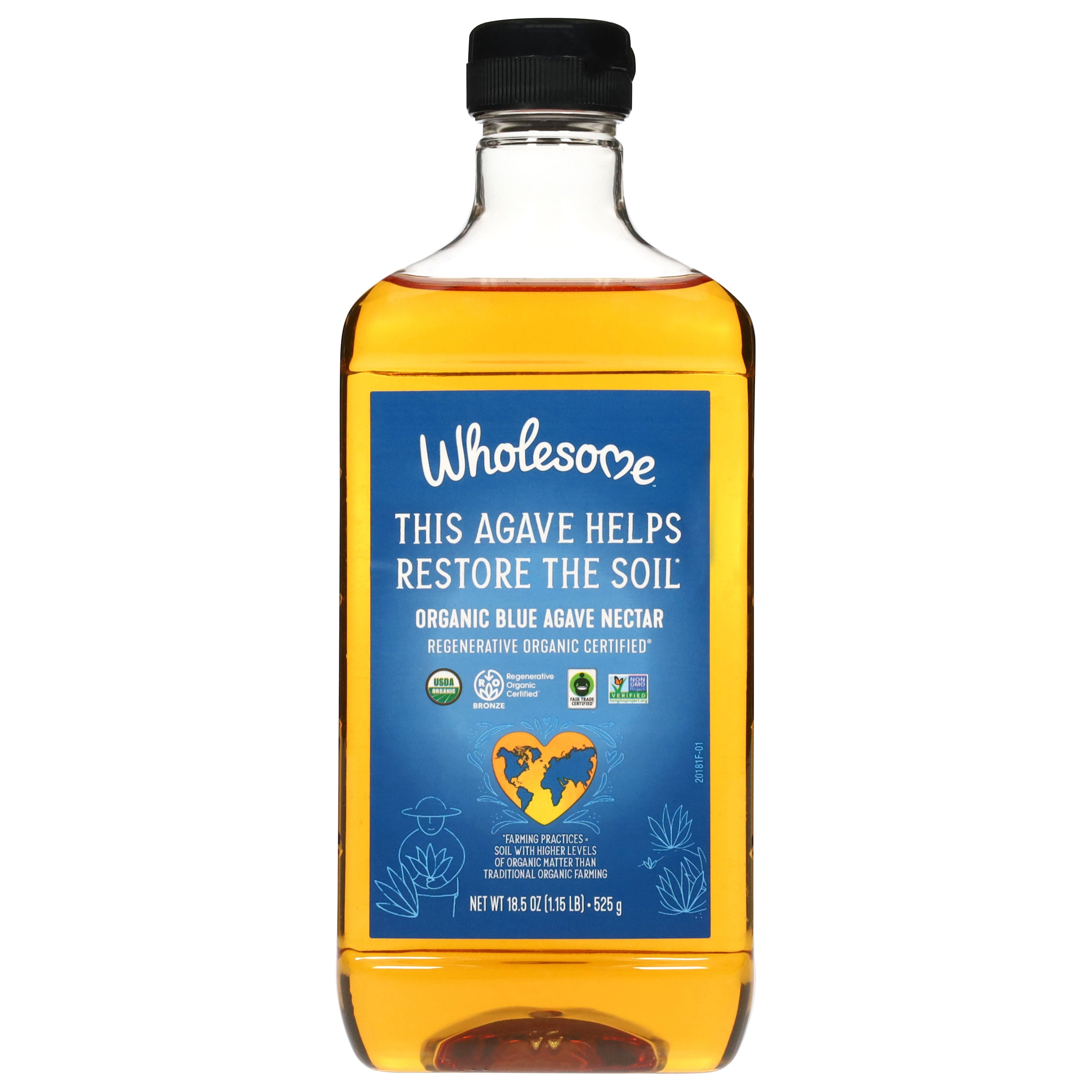 Wholesome Organic Blue Agave Nectar 18.5 oz - Case of 6