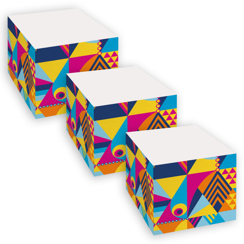 POST-IT - Notes Cube, 2.6 in x 2.6 in, Optimistic Brights Collection, 620 Sheets Per Cube, Pack of 3