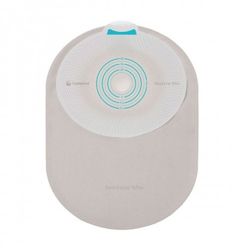 Coloplast - Ostomy Pouch SenSura® Mio One-Piece System 7-1/4 Inch Length, Midi Flat, Trim to Fit 5/8 to 1-3/4 Inch Stoma Closed End [30/BX]