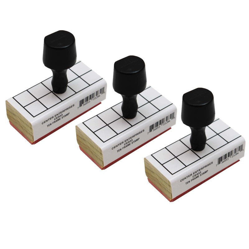 READY 2 LEARN - Ten Frame Stamp - Pack of 3