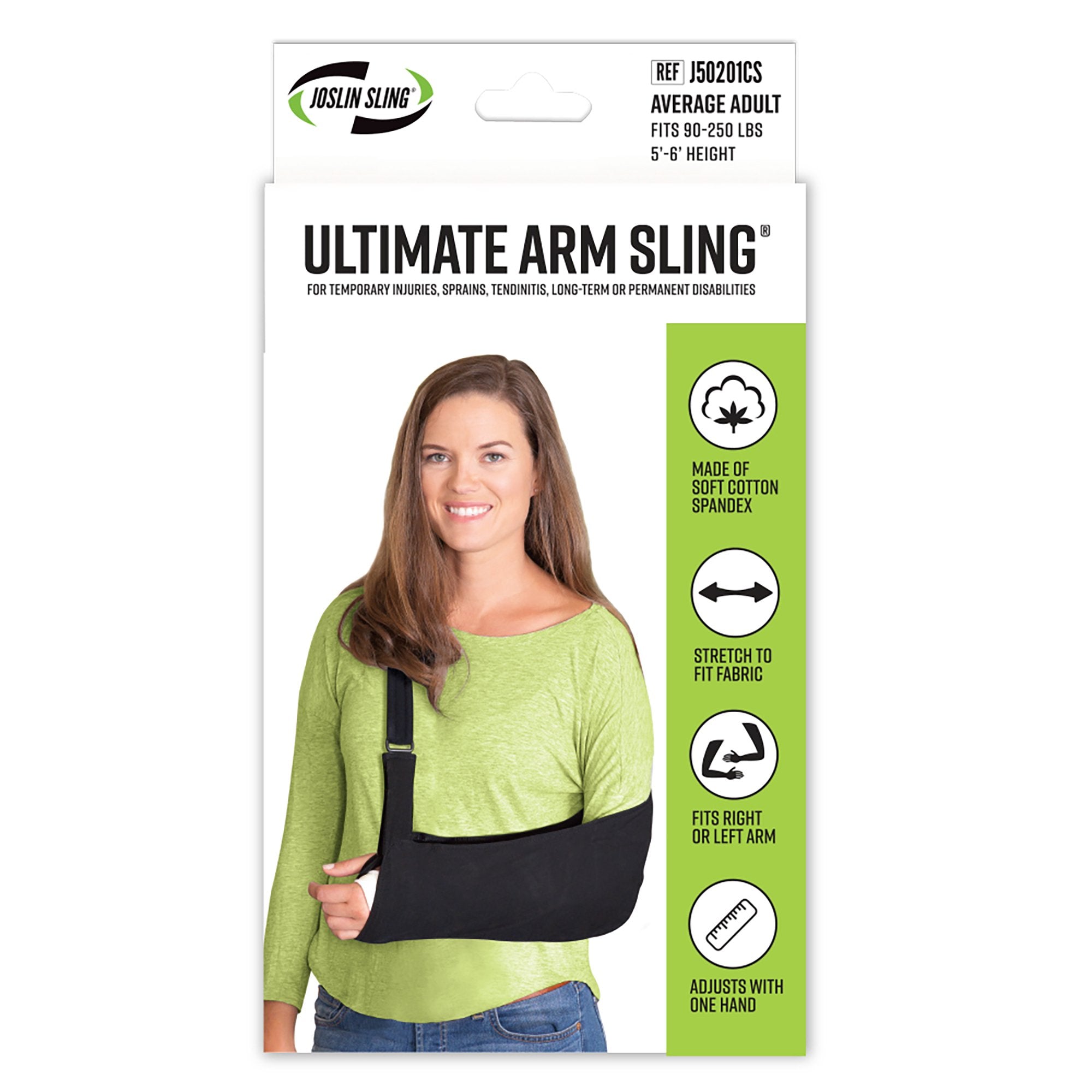 Brownmed - Arm Sling Ultimate Arm Sling® D-Ring / Hook and Loop Strap Closure One Size Fits Most [1/EA] (1234379_EA)