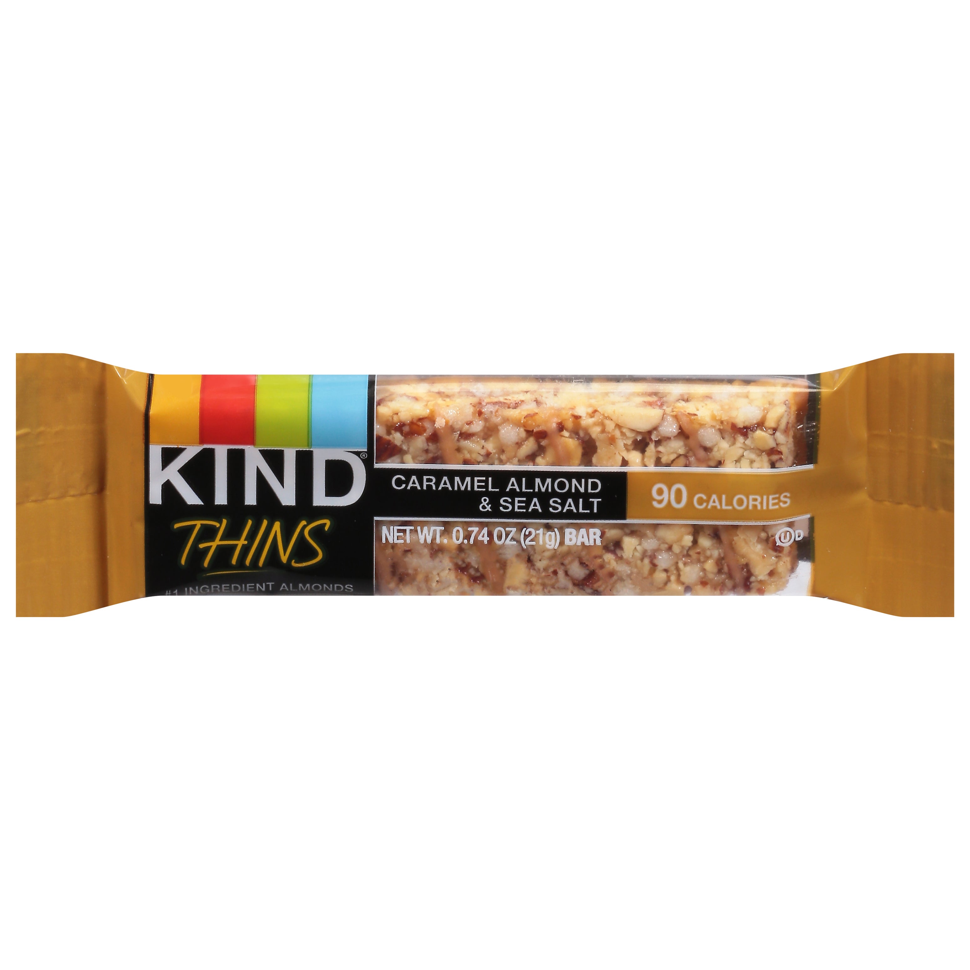 Kind Thins Caramel Almond & Sea Salt Bar 0.74 oz - Case of 10