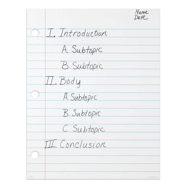 LEARNING RESOURCES - Magnetic Demonstration Notebook Paper, 22" x 28"