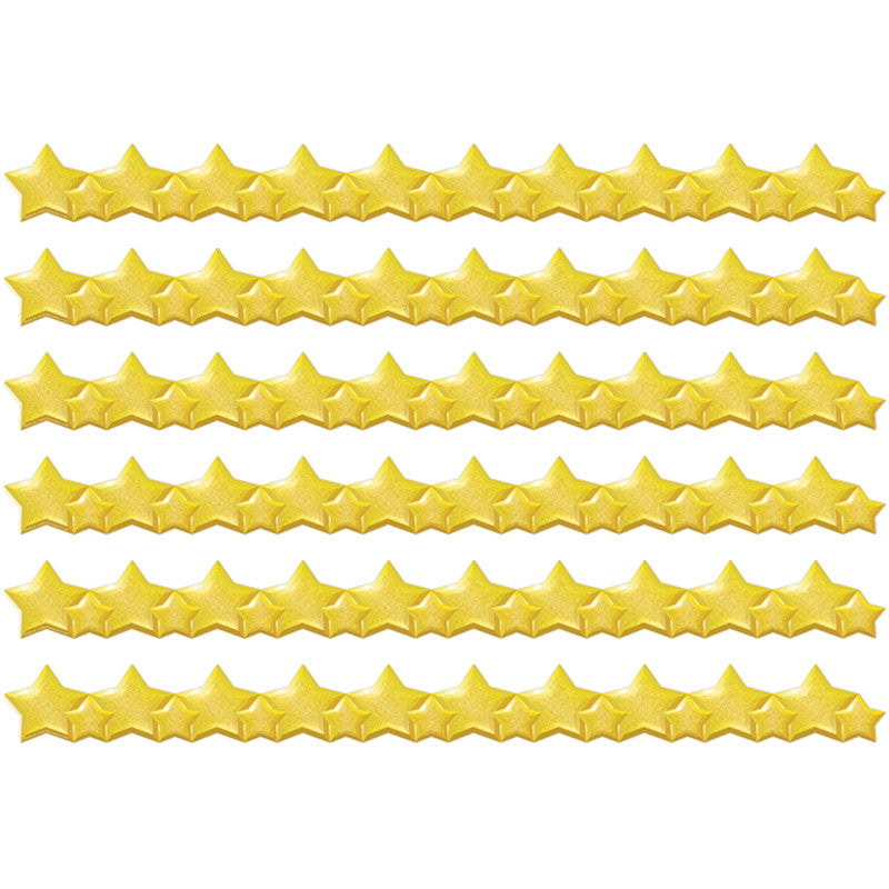 EUREKA - Stars Extra Wide Deco Trim®, 37 Feet Per Pack, 6 Packs