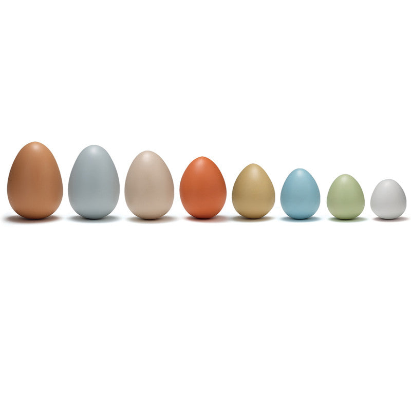YELLOW DOOR - Size-Sorting Eggs, Set of 8
