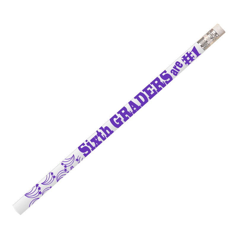 MUSGRAVE PENCIL COMPANY - 6th Graders Are #1 Motivational Pencils, 12 Per Pack, 12 Packs