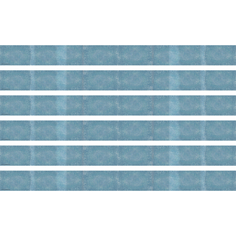 TEACHER CREATED RESOURCES - Moving Mountains Blue Straight Border Trim, 35 Feet Per Pack, 6 Packs