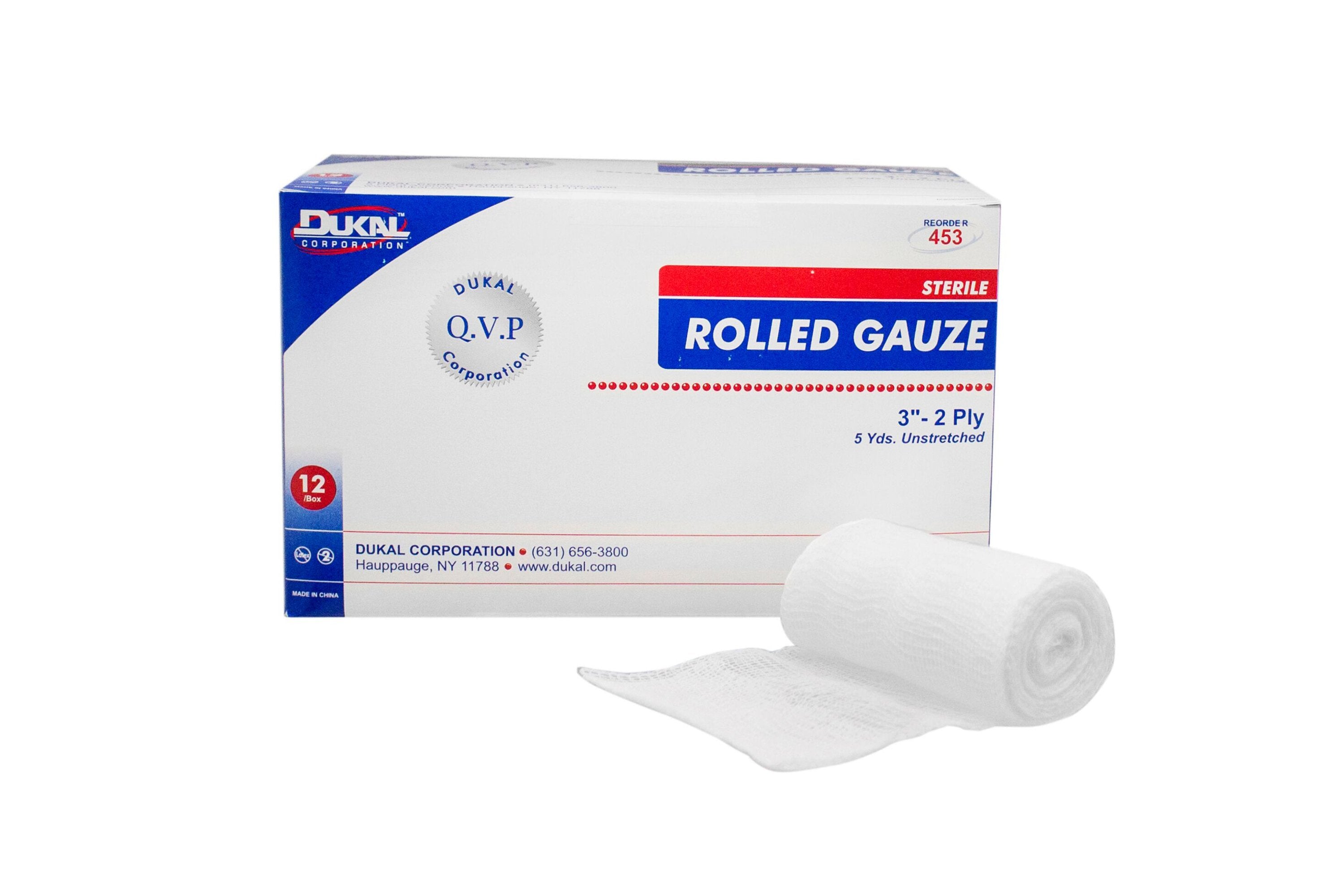 Dukal - Conforming Bandage Dukal™ 3 Inch X 5 Yard 2-Ply Sterile 1 per Pack [96/CS]