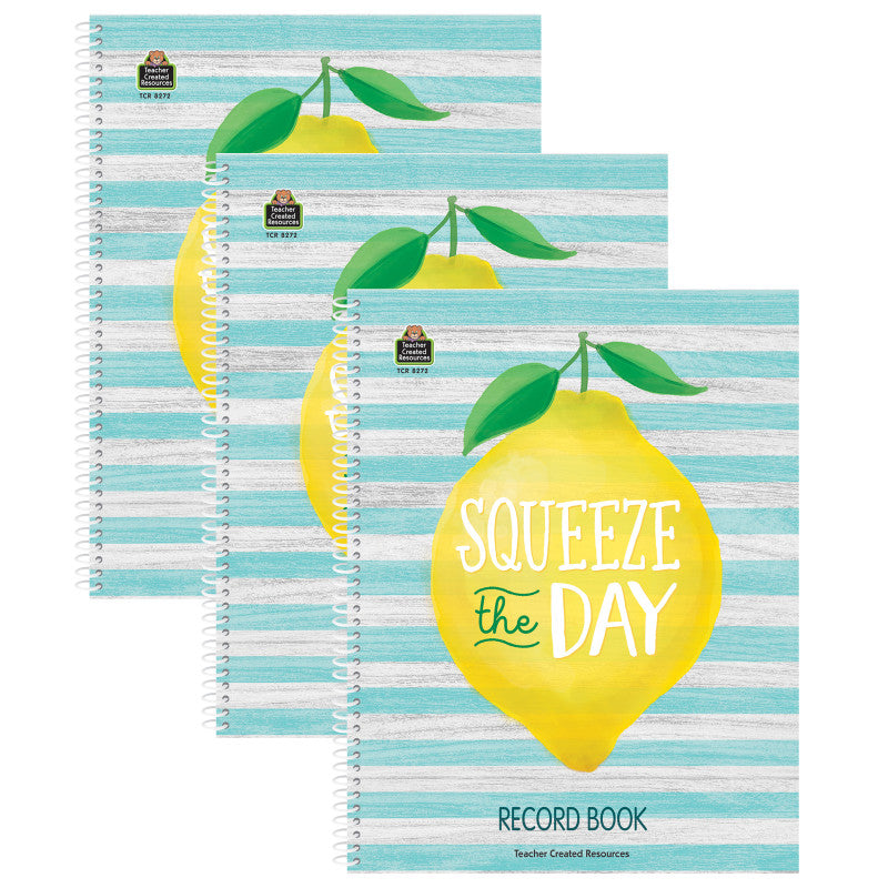 TEACHER CREATED RESOURCES - Lemon Zest Record Book, Pack of 3