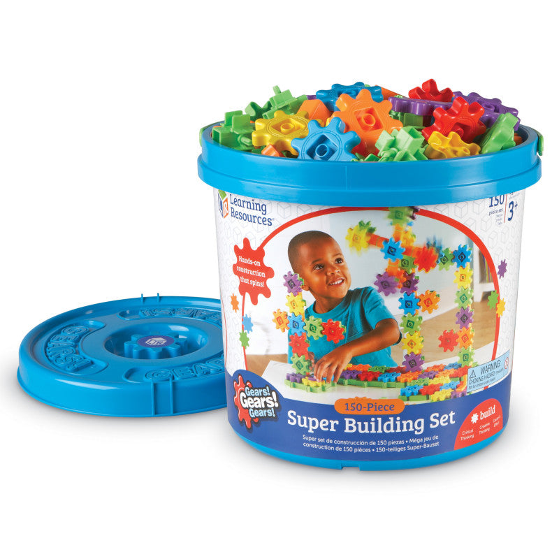 LEARNING RESOURCES - Gears! Gears! Gears!® 150-Piece Super Building Set