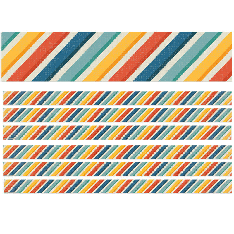 EUREKA - Adventurer Stripes Deco Trim®, 37 Feet Per Pack, 6 Packs