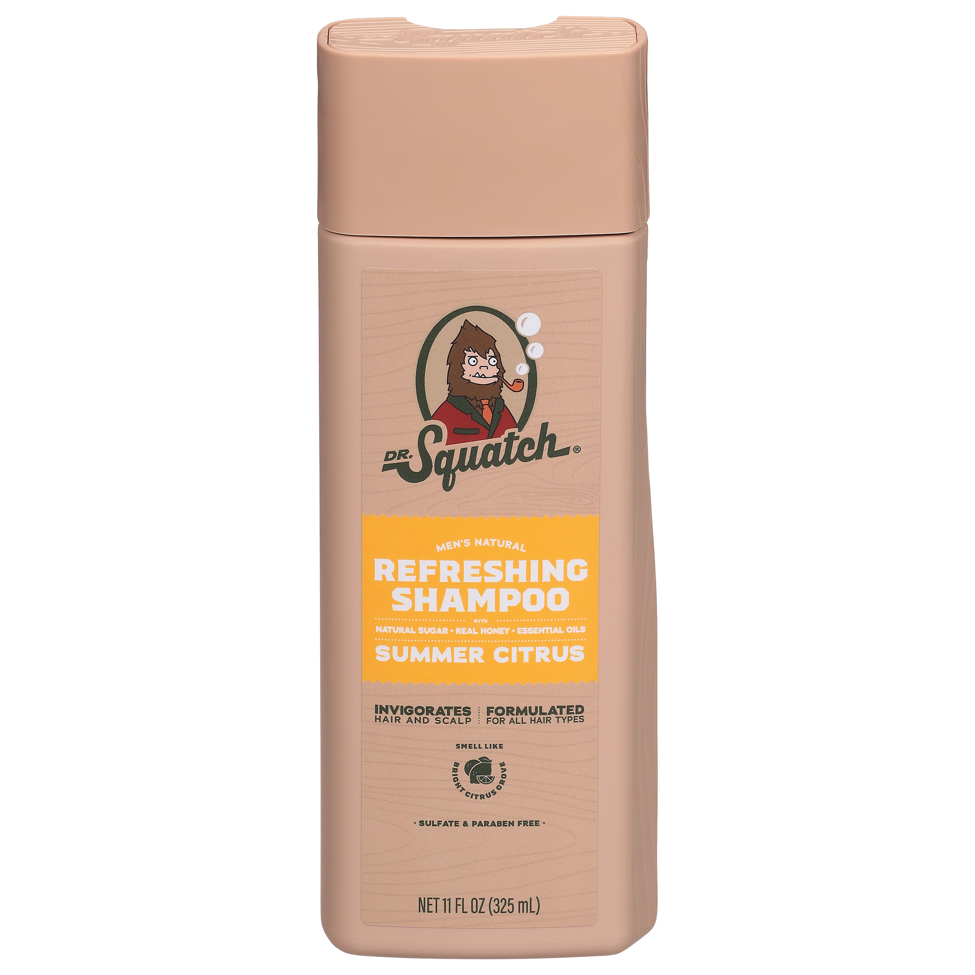 Dr. Squatch Men's Natural Refreshing Summer Citrus Shampoo 11 fl oz - Case of 1