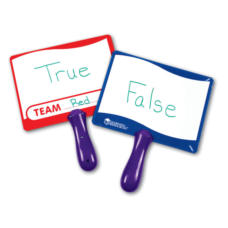 LEARNING RESOURCES - Write-on/Wipe-off Answer Boards, Set of 10