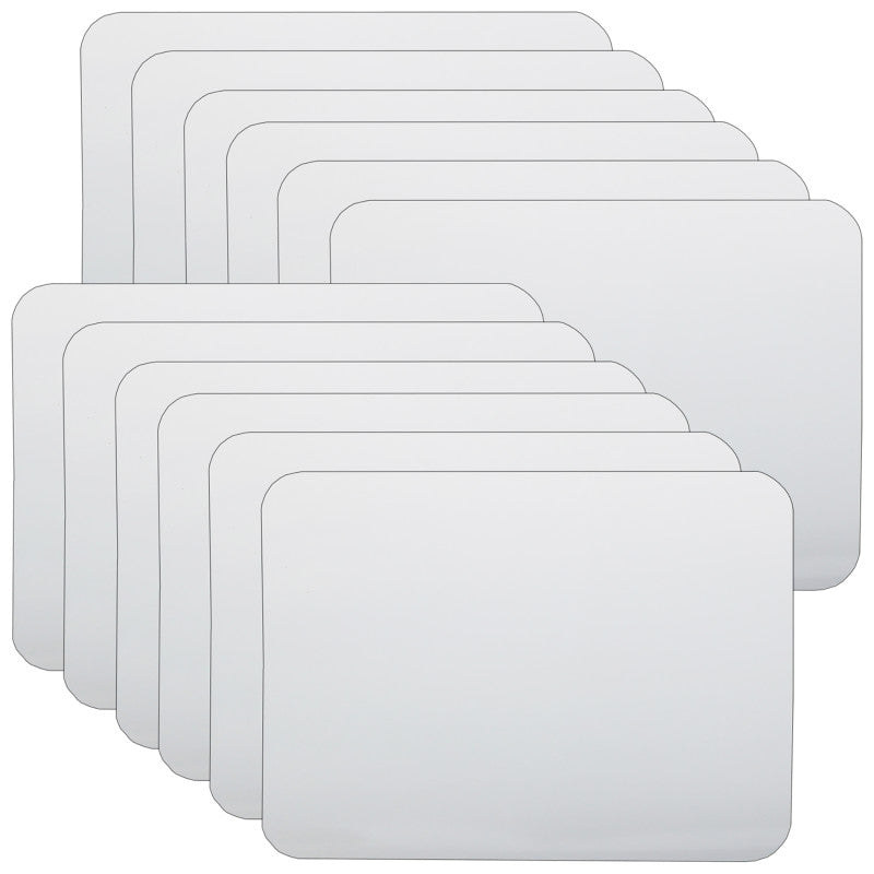 FLIPSIDE PRODUCTS - Two-Sided Dry Erase Board, 6" x 9", White, Pack of 12