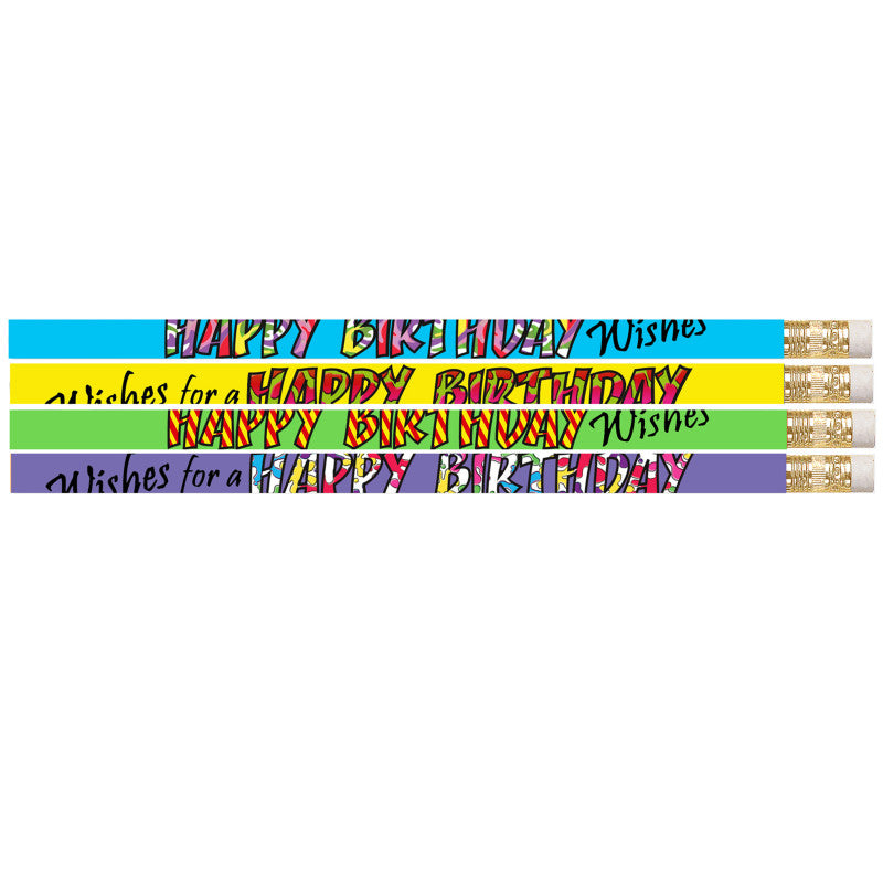 MUSGRAVE PENCIL COMPANY - Musgrave Happy Birthday Wishes Pencil, Pack of 144