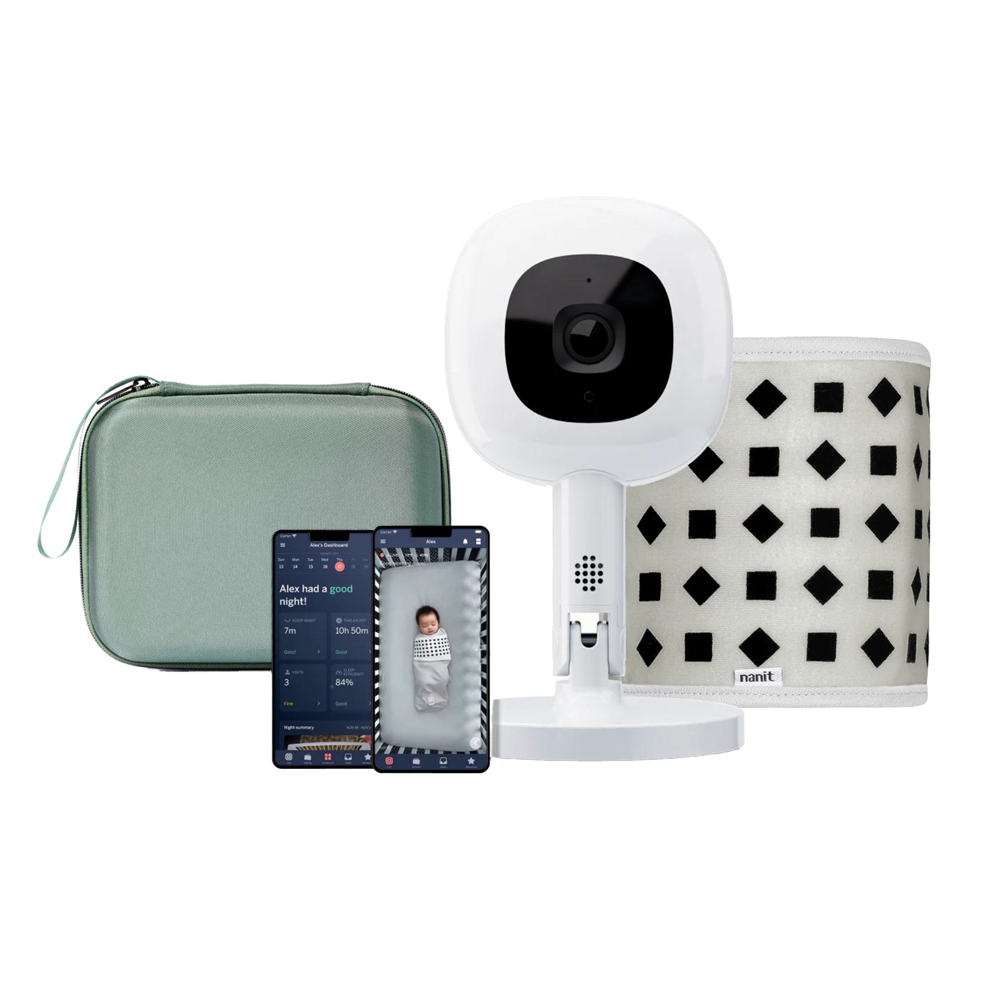Nanit - The Traveling Camera Bundle Nanit Includes: Gray Case, Flex Stand, Camera For use with Nanit Sleep Monitor [1/EA]