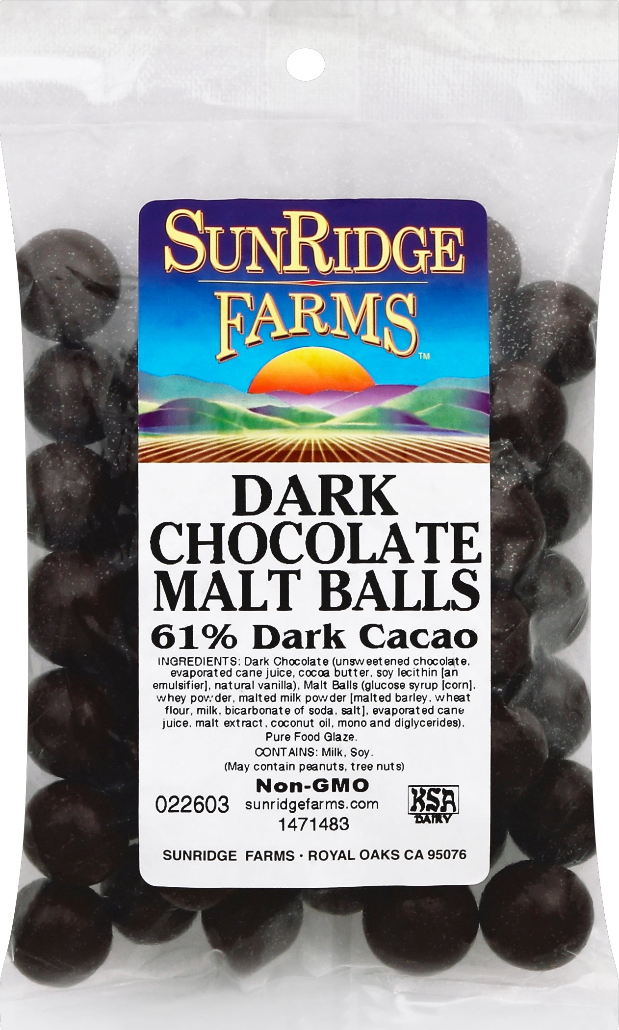 SunRidge Farms Malt Balls 1 ea - Case of 1