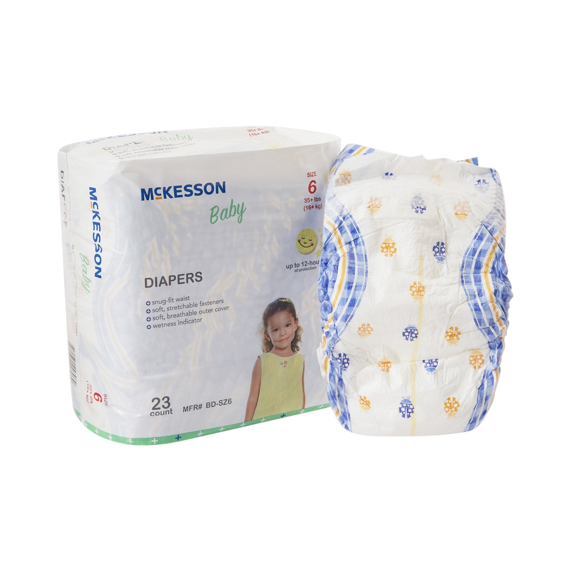 McKesson Brand - Unisex Baby Diaper McKesson Size 6 Disposable Heavy Absorbency [4/CS]