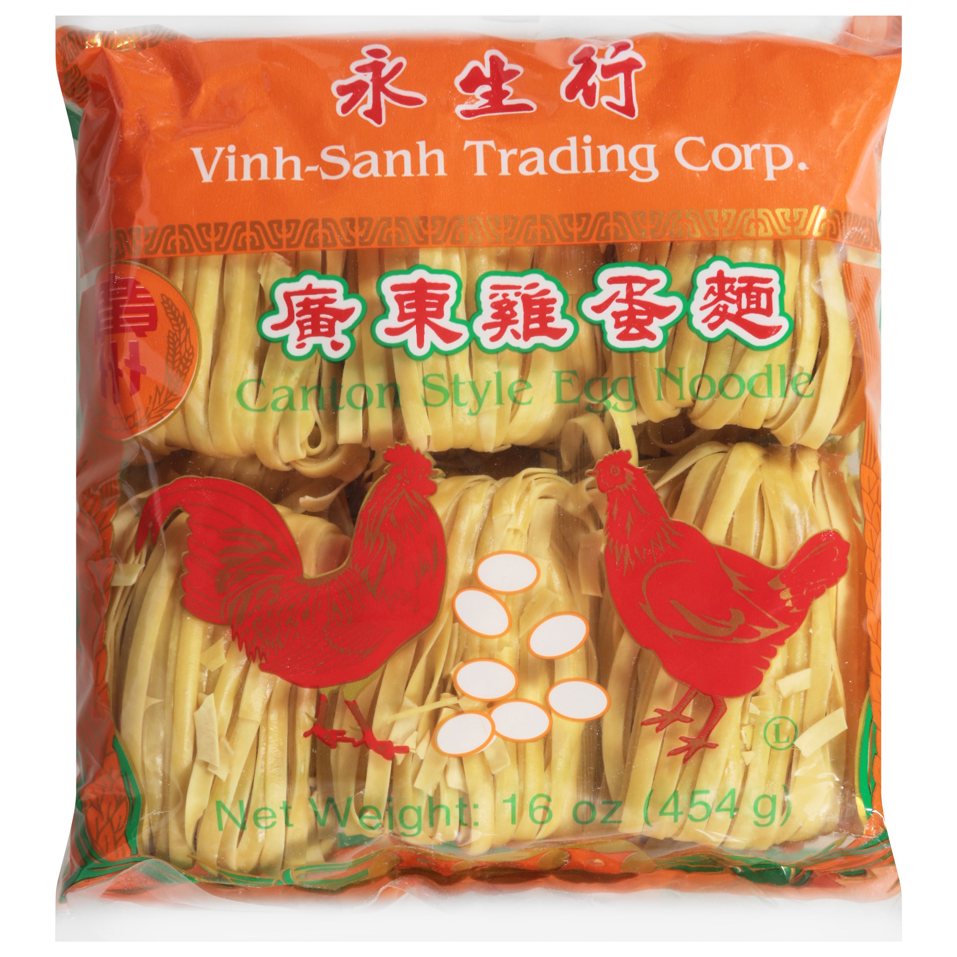 Vinh-Sanh Trading Corp. Cantonese Style Egg Noodles 16 oz - Case of 10