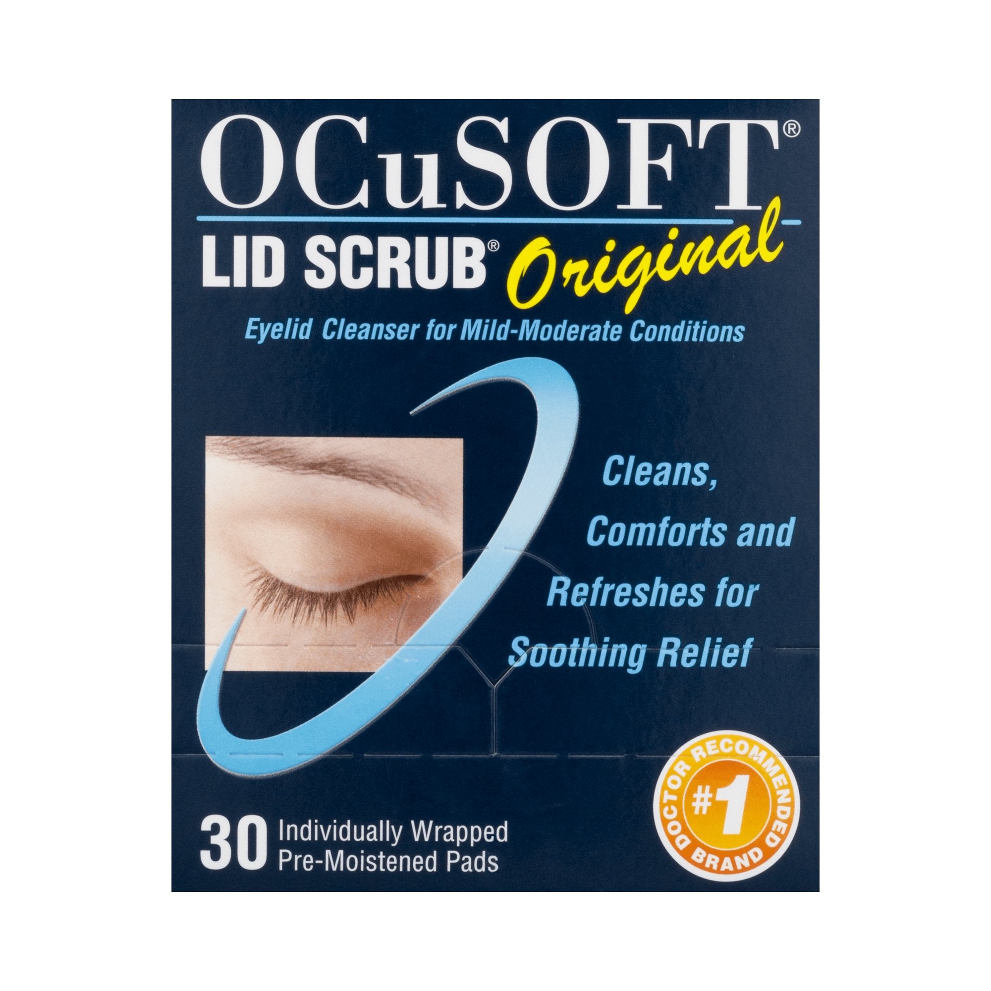 Ocusoft - Eyelid Cleanser OCuSOFT® Lid Scrub® 30 per Box Wipe [1/BX]