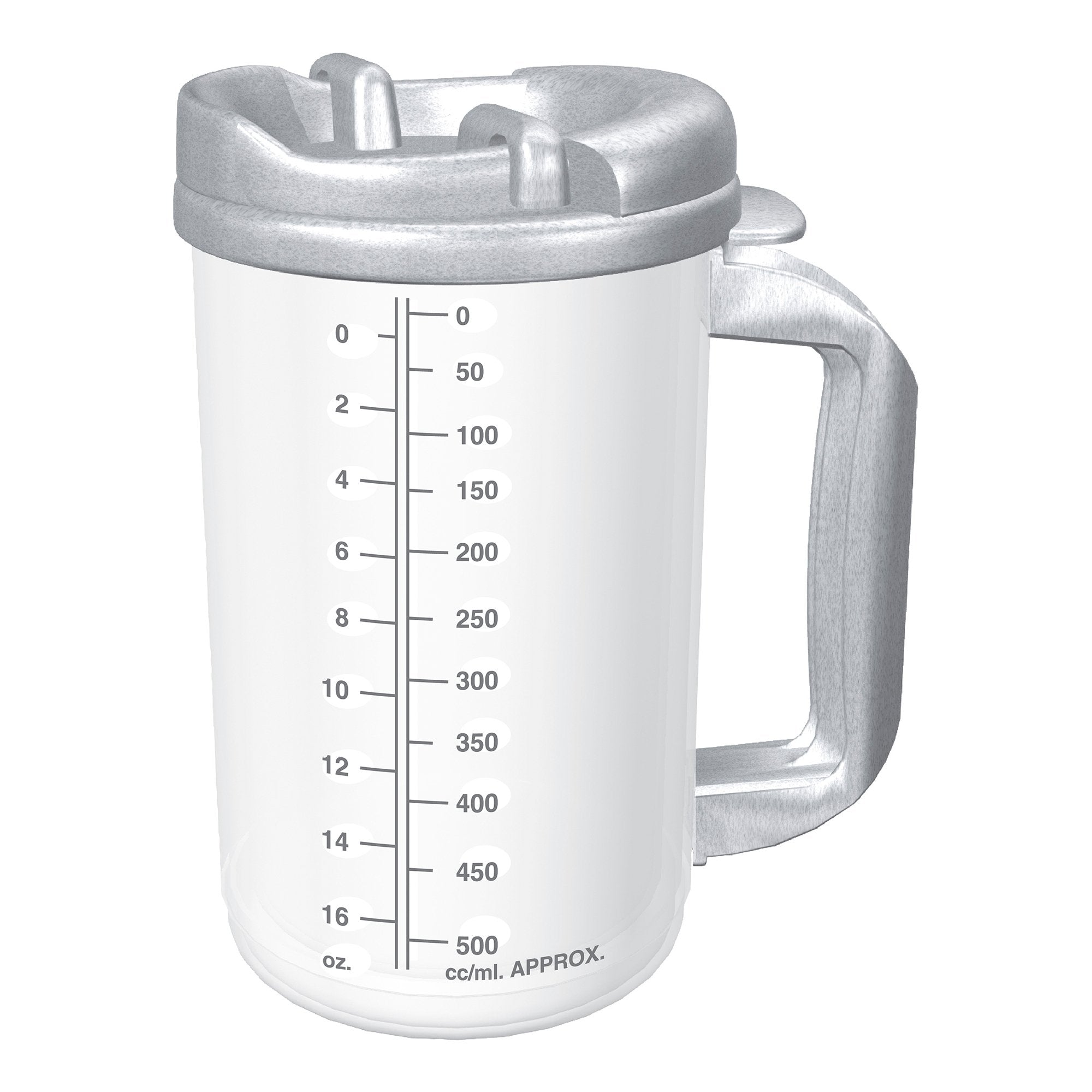 Whirley Industries - Insulated Drinking Mug Whirley-DrinkWorks!™ 20 oz. Clear Cup / Granite Lid Plastic Reusable [1/EA]