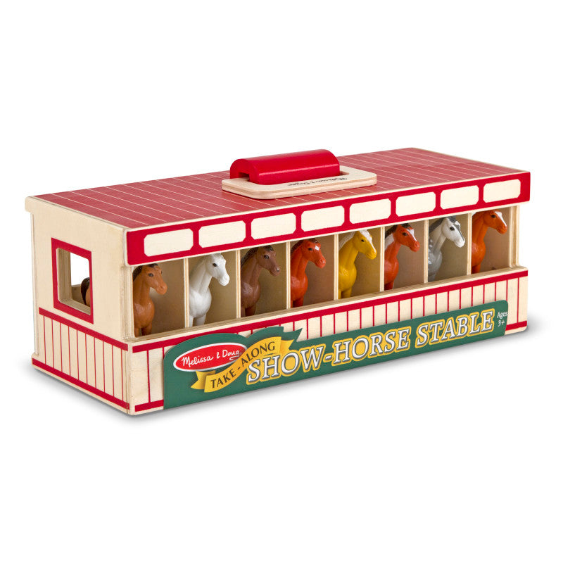 MELISSA & DOUG - Take-Along Show-Horse Stable Play Set