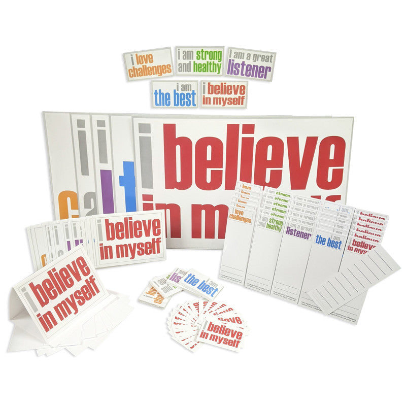 INSPIRED MINDS - Positivity Ultra Booster Set, Posters, Magnets, Notes, Page Keepers, Note Cards, 150 Pieces