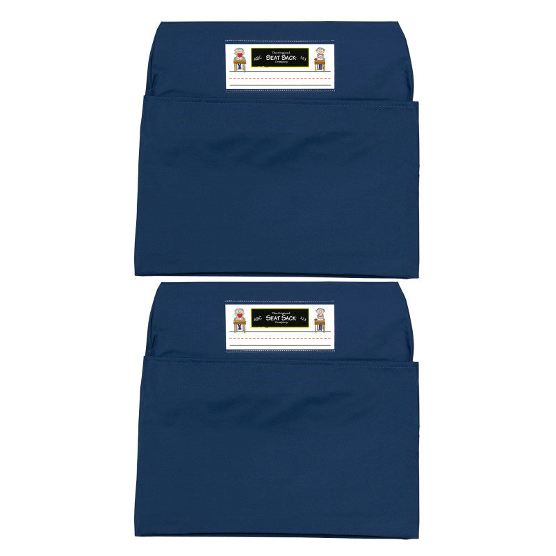 SEAT SACK - Seat Sack, Standard, 14 inch, Chair Pocket, Blue, Pack of 2