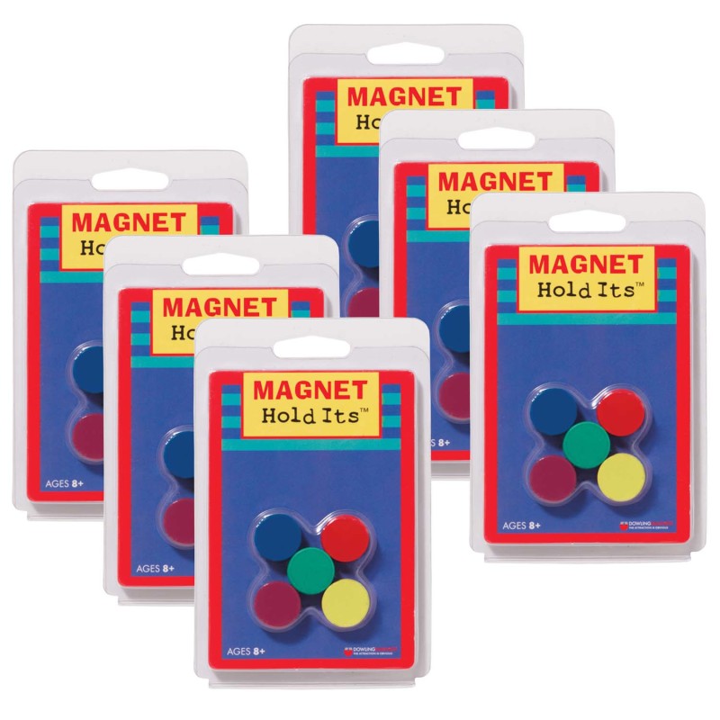 DOWLING MAGNETS - Ceramic Disc Magnets, 3/4", 10 Per Pack, 6 Packs