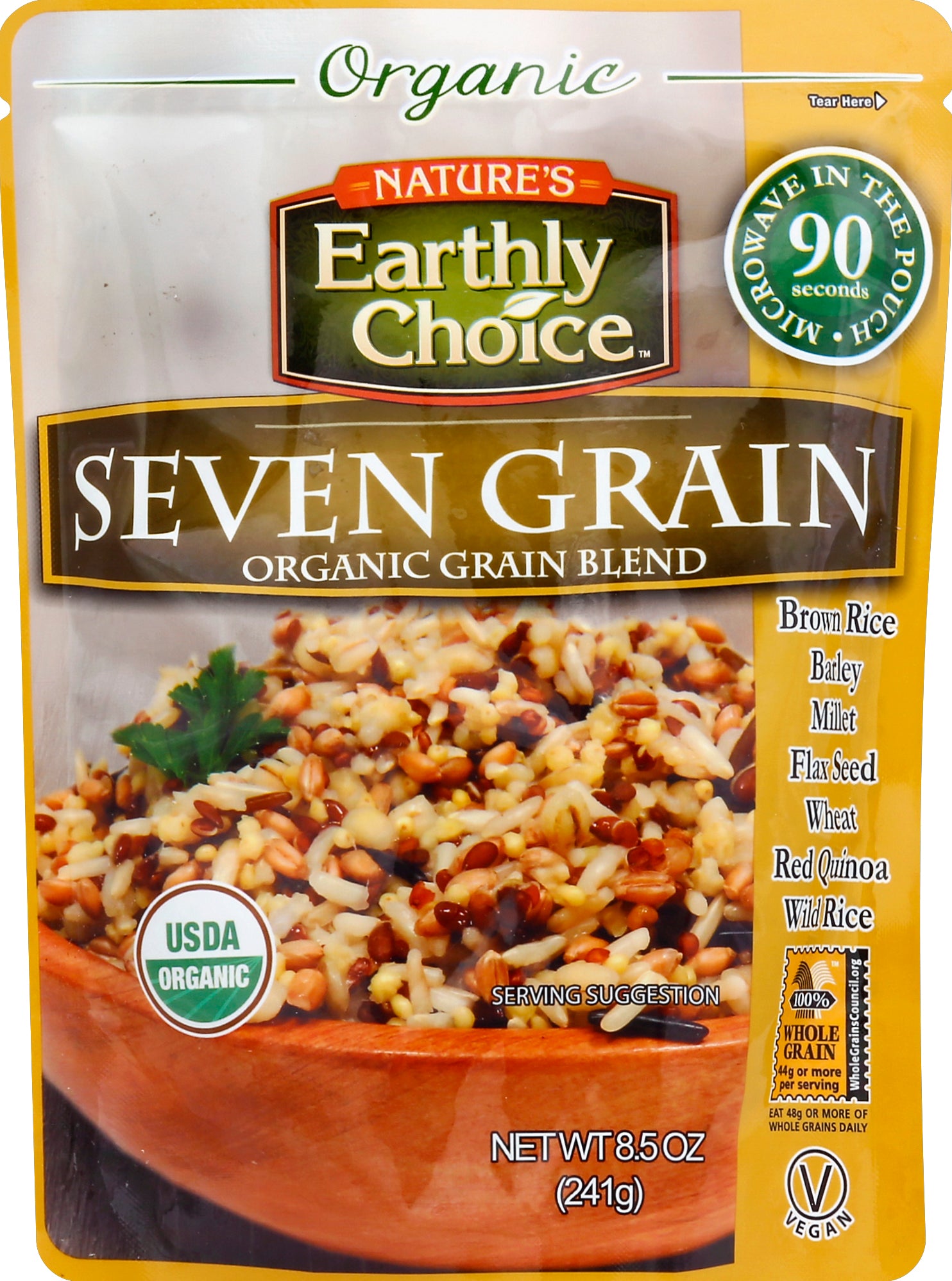 Natures Earthly Choice Organic Grain Blend 8.5 oz - Case of 6