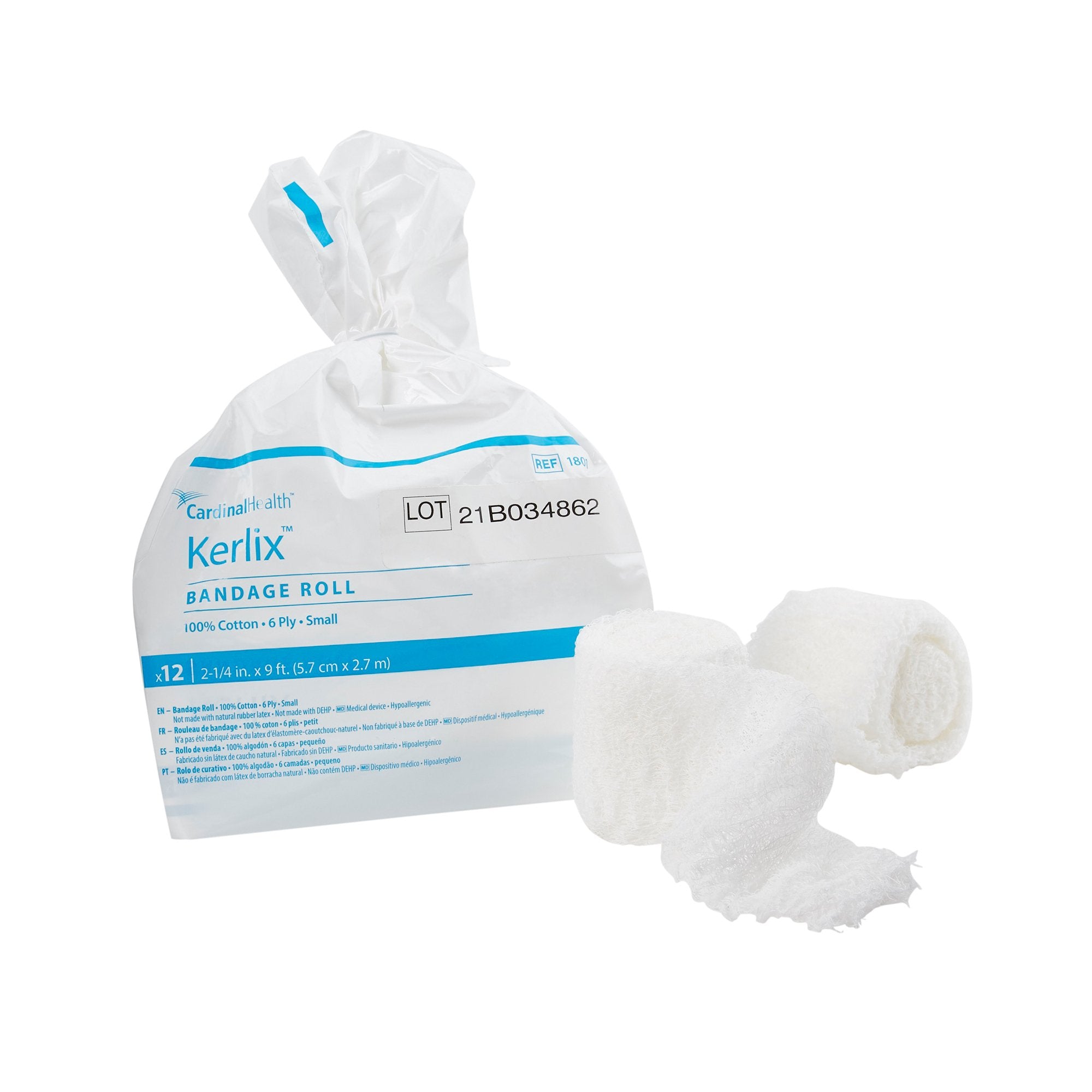 Cardinal - Fluff Bandage Roll Kerlix™ 2-1/4 Inch X 3 Yard 6-Ply NonSterile 12 per Pack [12/BG]