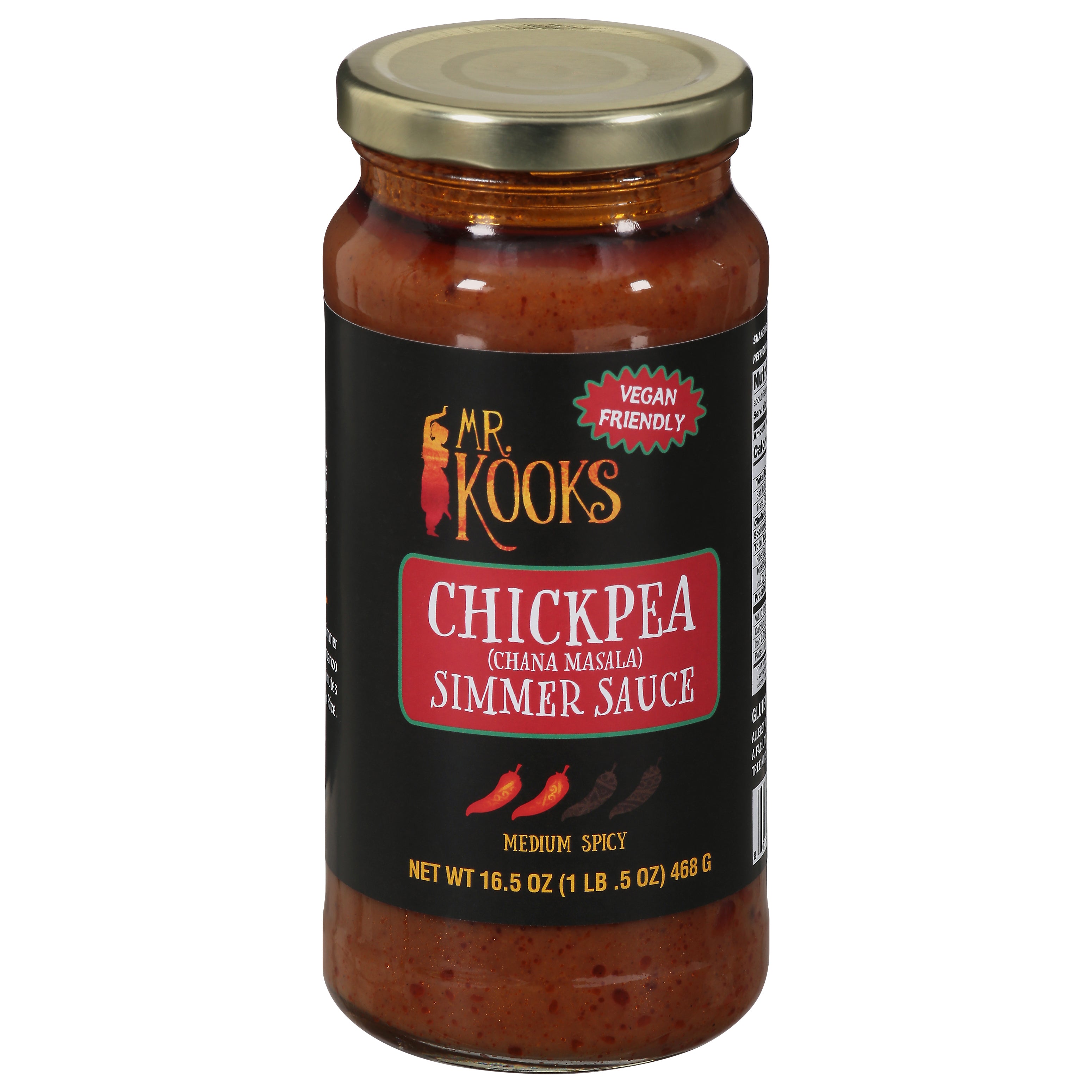 Mr. Kooks Chickpea Simmer Sauce 16.5 oz - Case of 6