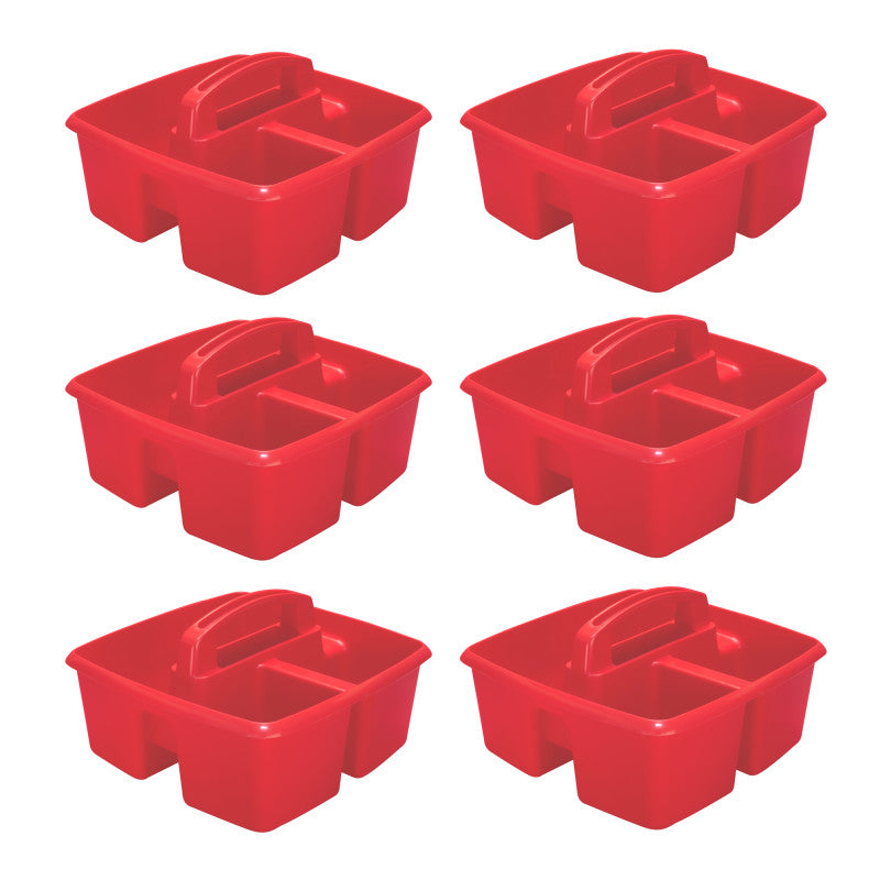 STOREX - Small Caddy, Red, Pack of 6