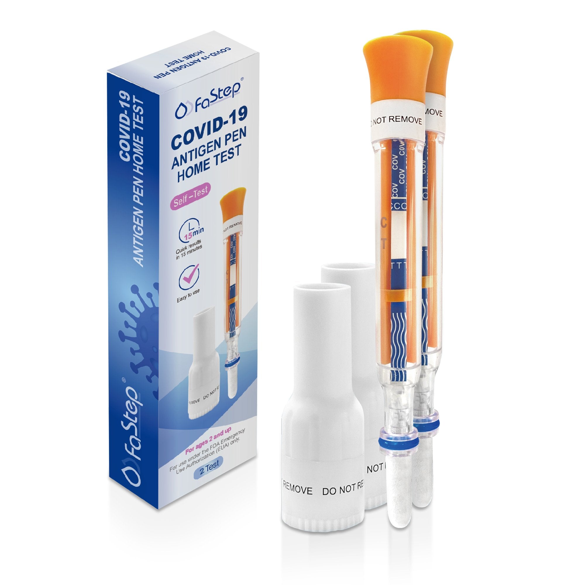 2San LLC - Respiratory Test Kit FaStep® COVID-19 Antigen Pen Test 2 Tests [168/CS]