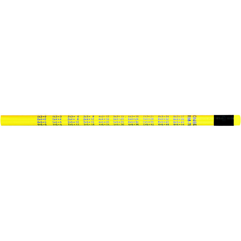 MOON PRODUCTS - Multiplication Tables Pencil, Pack of 144