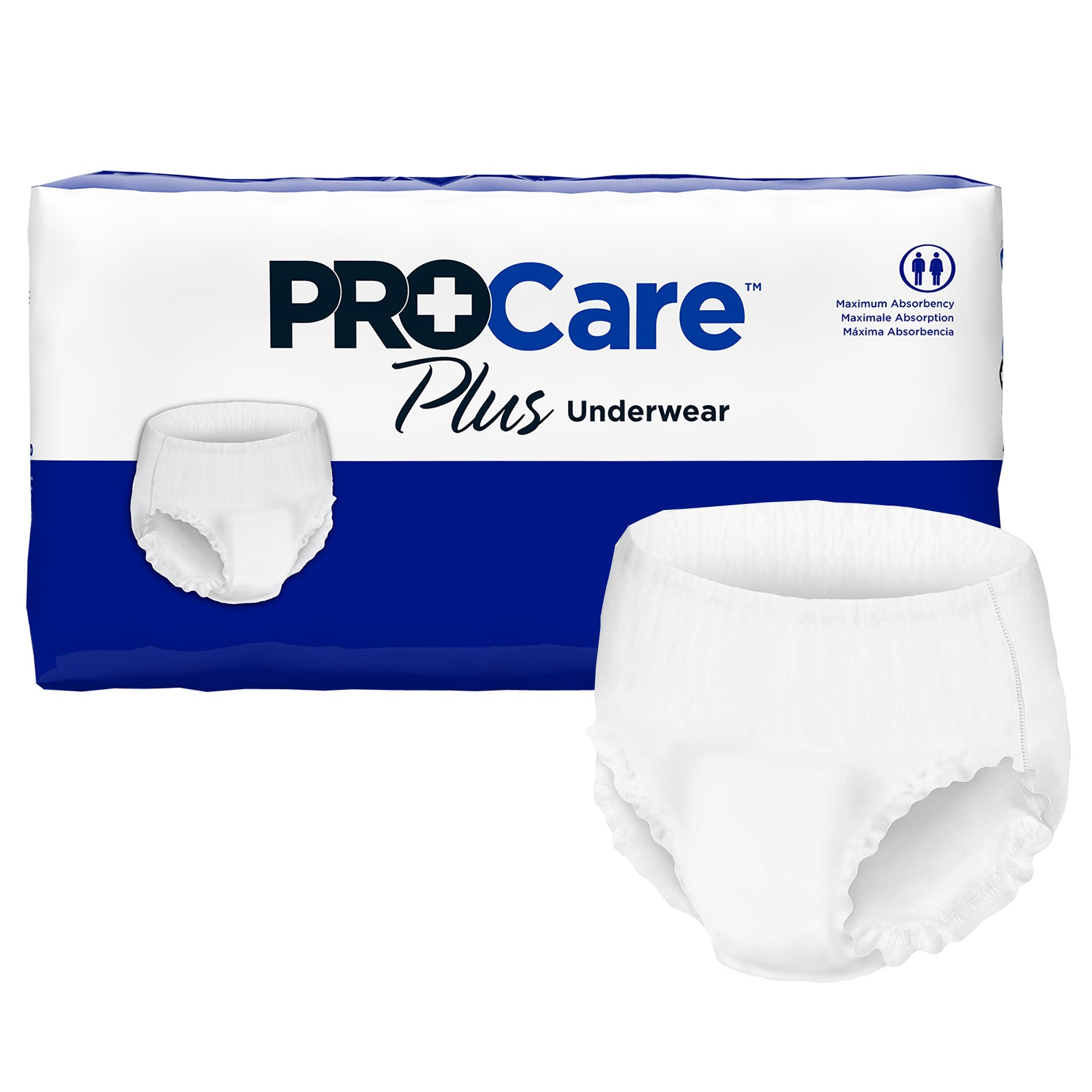 First Quality - Unisex Adult Absorbent Underwear ProCare™ Plus Pull On with Tear Away Seams Large Disposable Moderate Absorbency [100/CS]