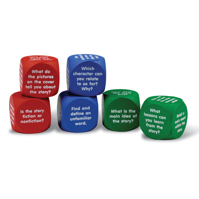 LEARNING RESOURCES - Reading Comprehension Cubes, 6/set