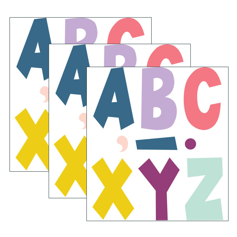 TEACHER CREATED RESOURCES - Oh Happy Day 7" Fun Font Letters, 120 Per Pack, 3 Packs