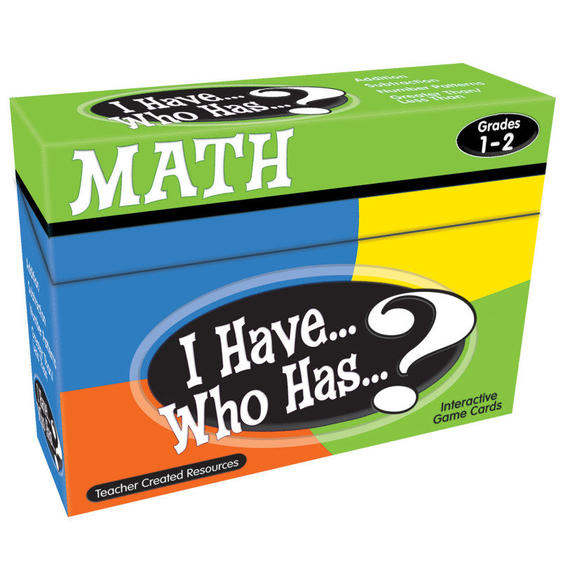 TEACHER CREATED RESOURCES - I Have, Who Has Math Game, Grade 1-2