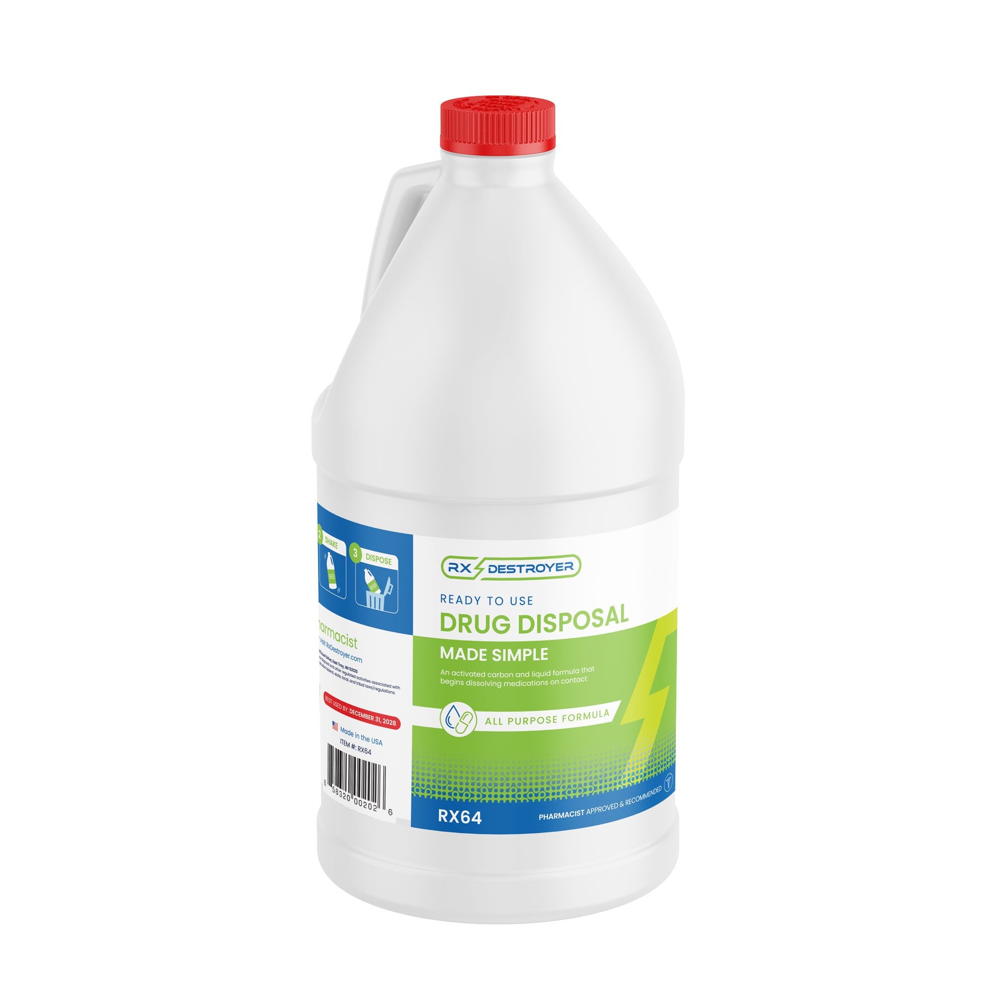 C2R Global Manufacturing - Drug Disposal System Rx Destroyer™ All-Purpose 13 lbs. Carton Weight [4/CS]