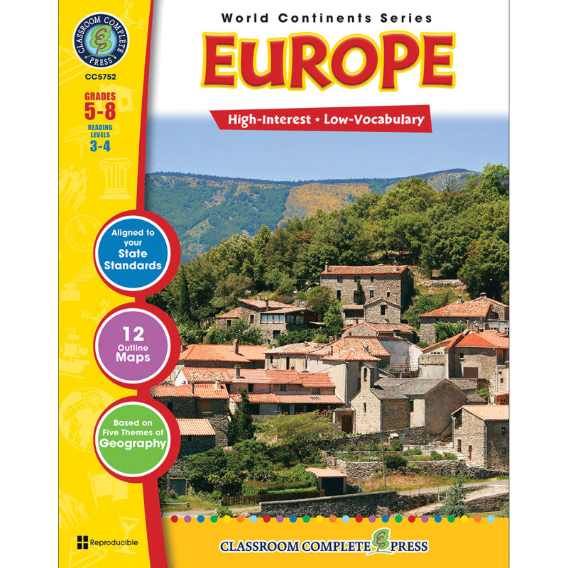 CLASSROOM COMPLETE PRESS - Europe Resource Book, Grade 5-8