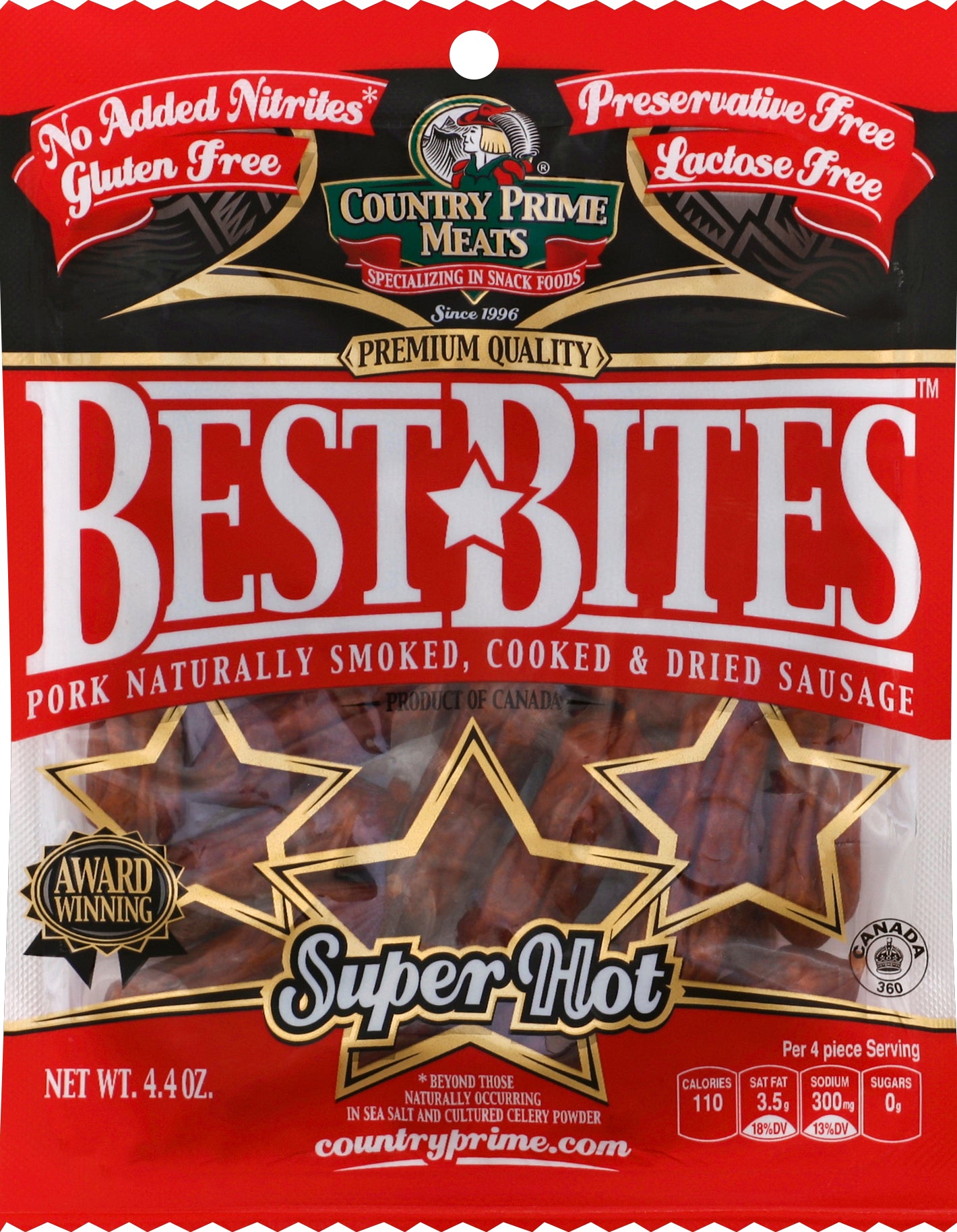 Country Prime Meats Best Bites 4.4 oz - Case of 8