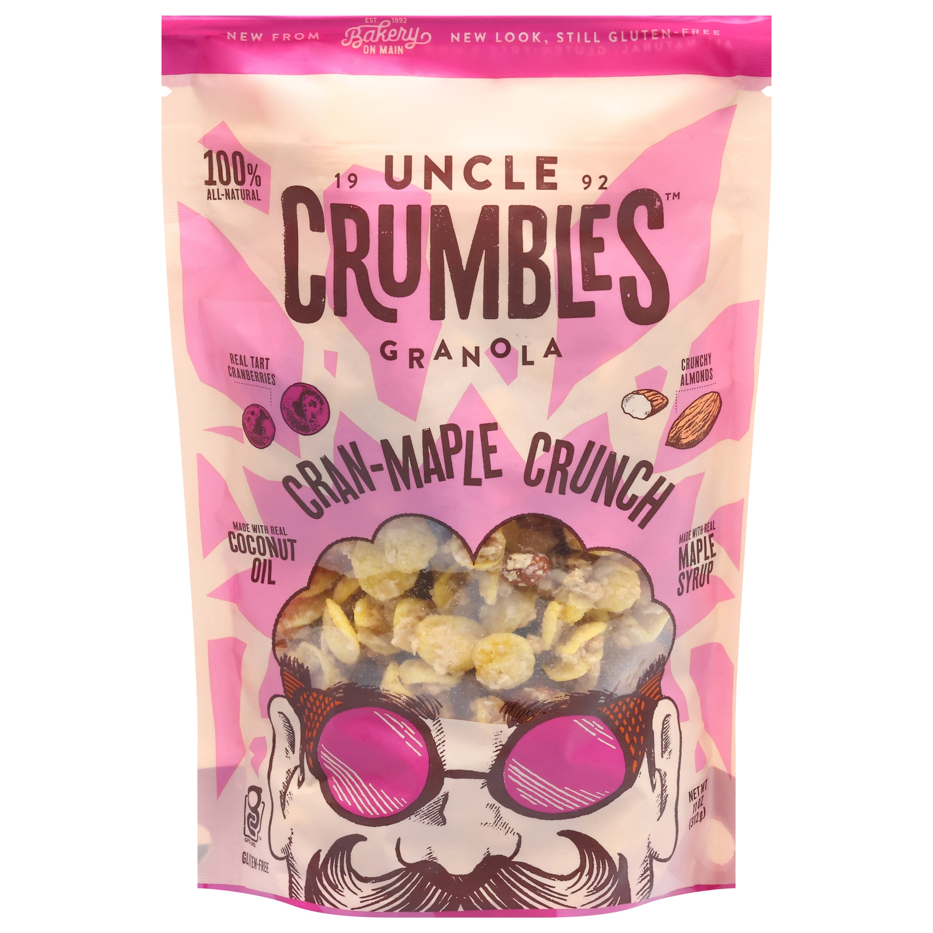 Uncle Crumbles Cran-Maple Crunch Granola - 11oz - Case of 6