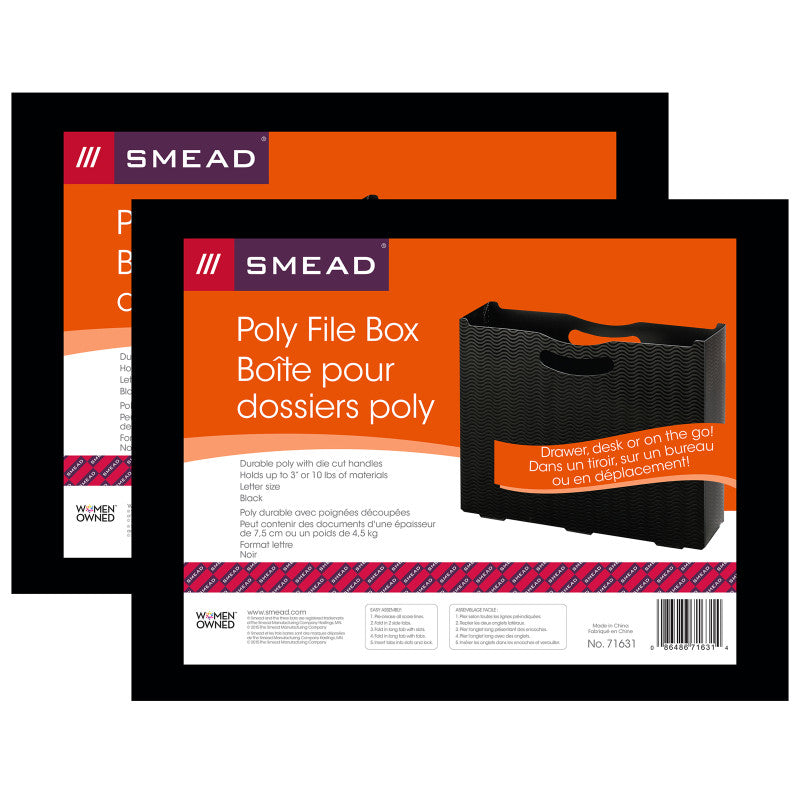 SMEAD - File Box, Pack of 2