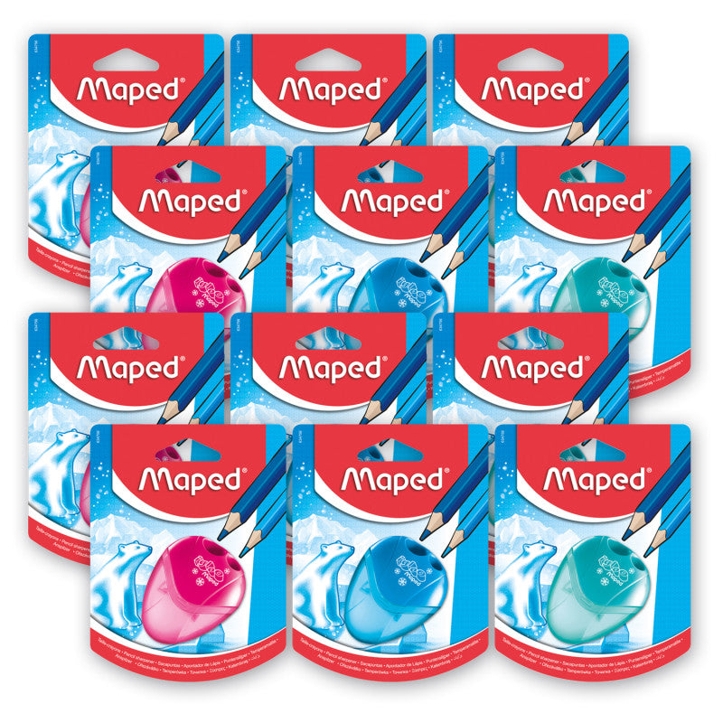 MAPED - I-Gloo 2 Hole Pencil Sharpener, Pack of 12