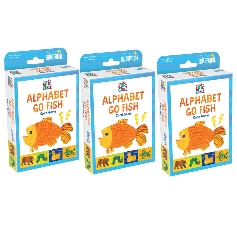 BRIARPATCH - The World of Eric Carle™ Alphabet Go Fish Card Game, Pack of 3