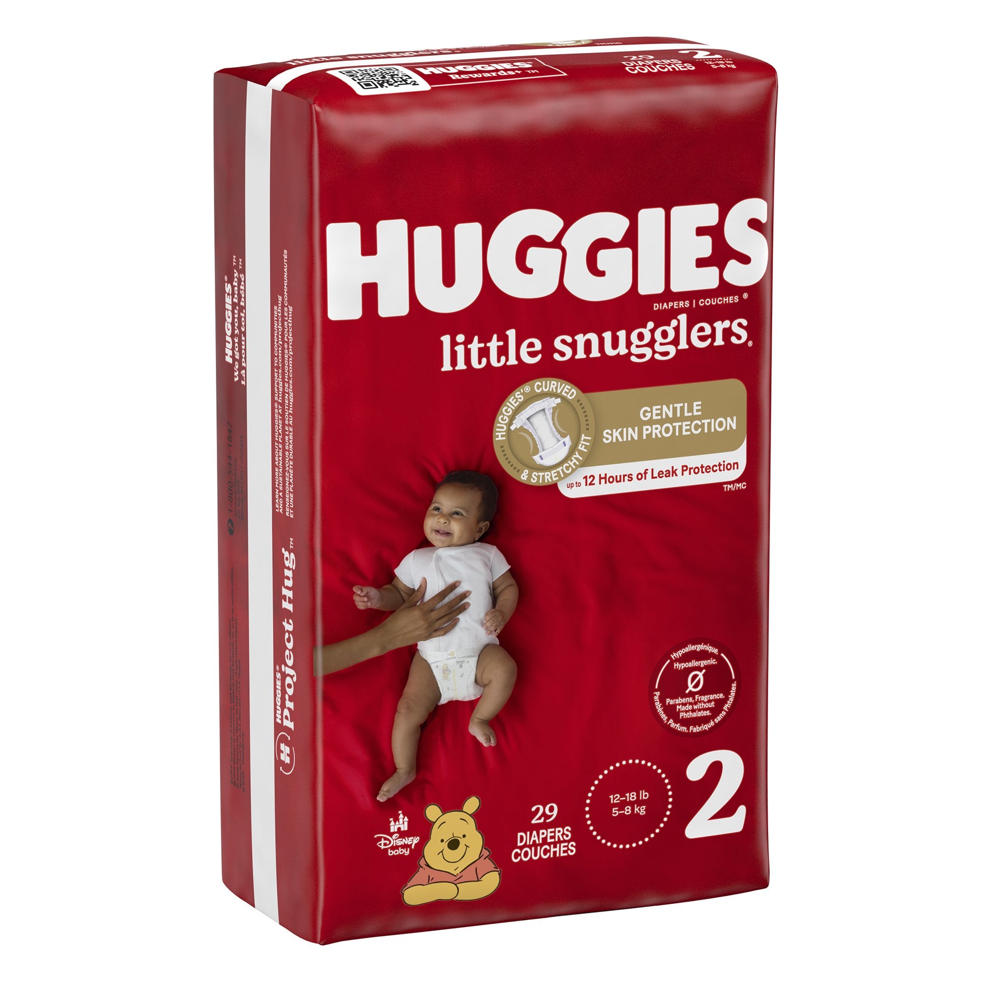 Kimberly Clark - Unisex Baby Diaper Huggies® Little Snugglers Size 2 Disposable Heavy Absorbency [29/PK]