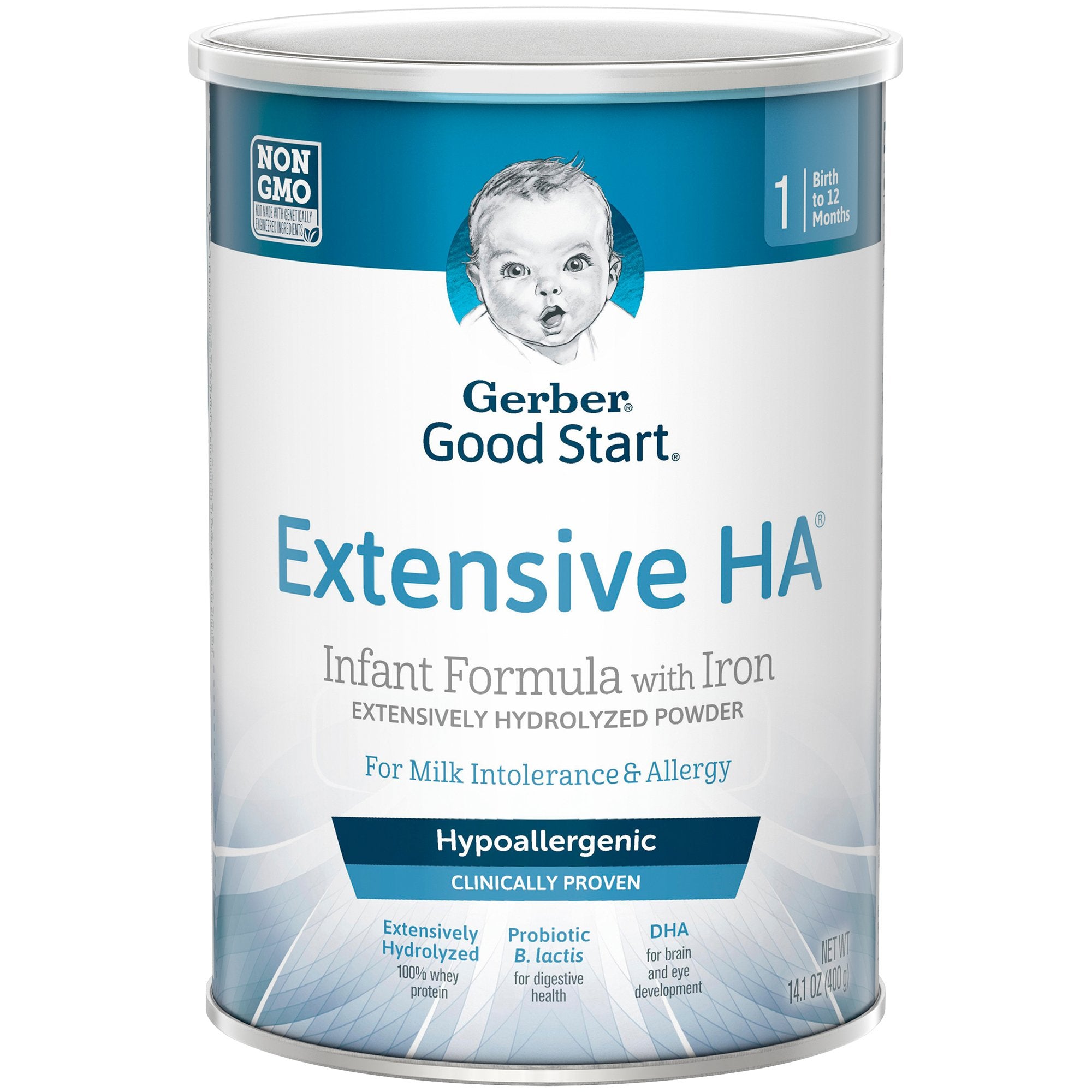 Nestle Healthcare Nutrition - Infant Formula Gerber® Good Start® Extensive HA Unflavored 14.1 oz. Can Powder Whey Protein Cow's Milk Allergy [6/CS]