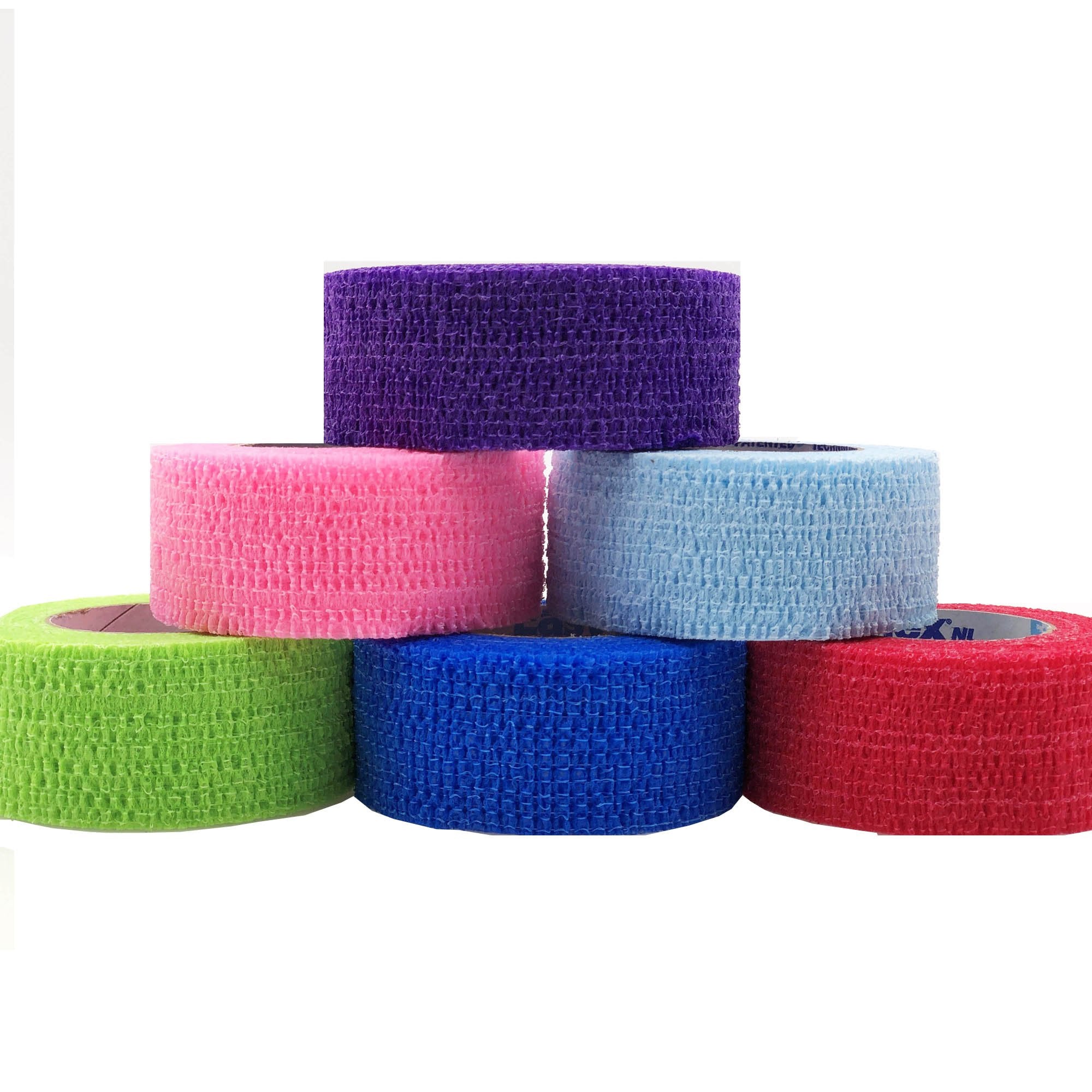 Andover Coated Products - Cohesive Bandage CoFlex® NL 1 Inch X 5 Yard Self-Adherent Closure Neon Pink / Blue / Purple / Light Blue / Neon Green / Red NonSterile 12 lbs. Tensile Strength [15/CS]